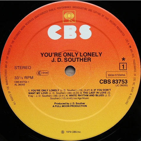 John David Souther - You're Only Lonely