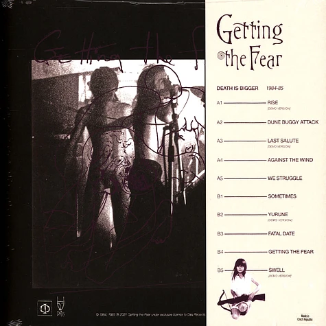 Getting The Fear - Death Is Bigger 1984-85 Black Vinyl Edition