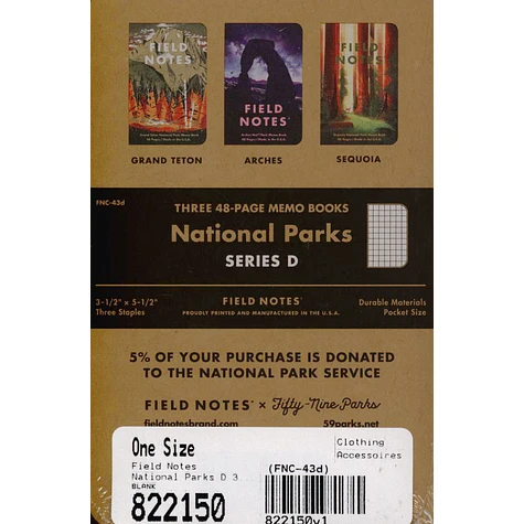 Field Notes - National Parks D 3-Pack