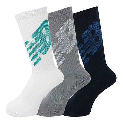 New Balance - Big Logo Crew Socks (Pack of 3)