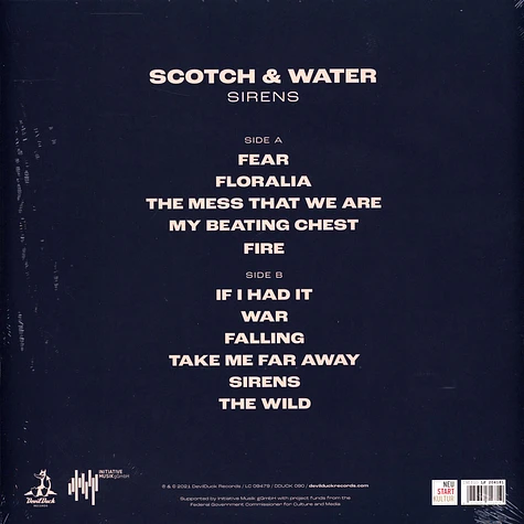 Scotch & Water - Sirens White Vinyl Edition