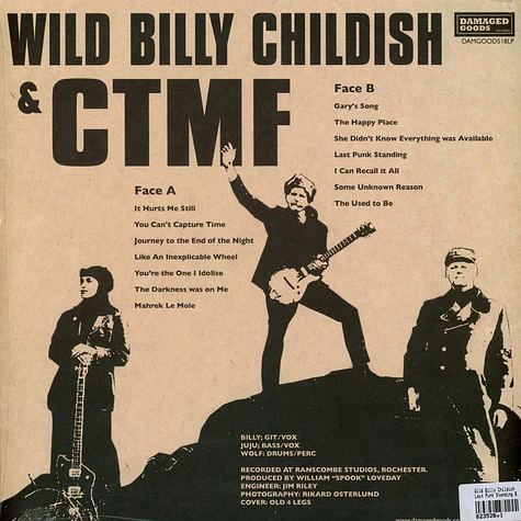 Wild Billy Childish & CTMF - Last Punk Standing Black Vinyl Edition