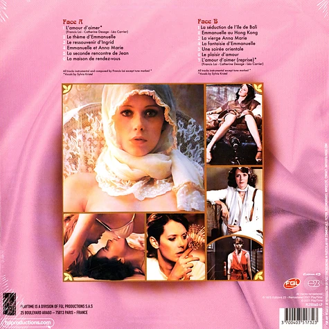 Francis Lai - OST Emmanuelle II L'anti Vierge / Garten Der Liebe Japanese Cover Edition