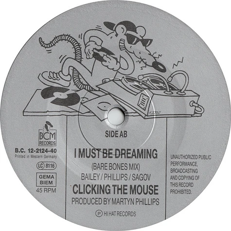 Clicking The Mouse - I Must Be Dreaming