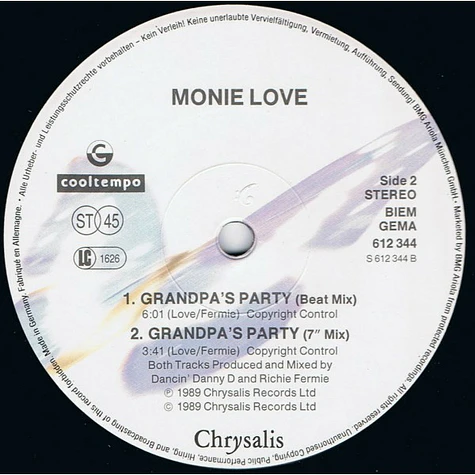 Monie Love - Grandpa's Party