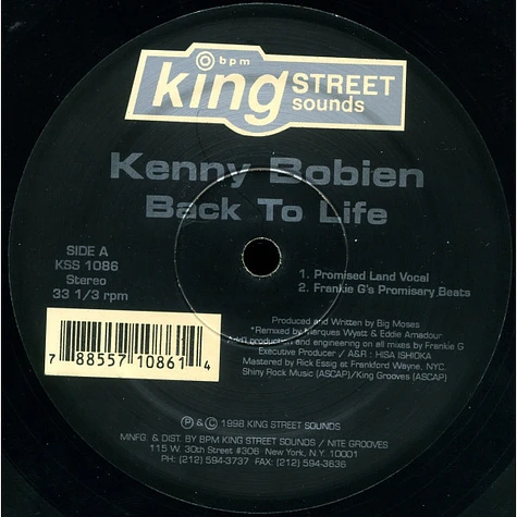 Kenny Bobien - Back To Life