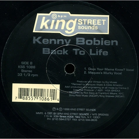 Kenny Bobien - Back To Life