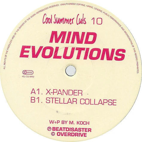 Mind Evolutions - X-Pander / Stellar Collapse