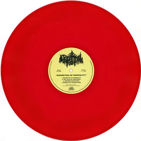 Cerebral Rot - Excretion Of Mortality Violet / Red Vinyl Ediiton