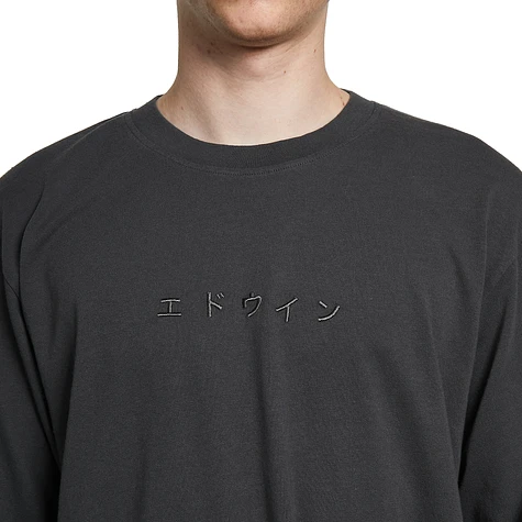Edwin - Katakana Embroidery T-Shirt LS