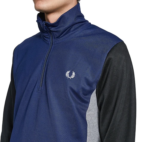 Fred Perry - Tricot Panel Halfzip Sweatshirt