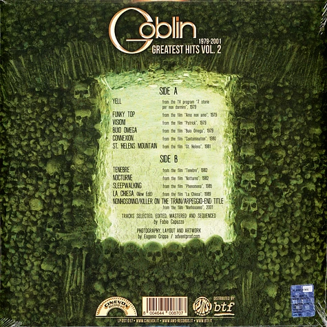 Goblin - Greatest Hits Volume 2 1979-2001 Fluo Green Vinyl Record Store Day 2021 Edition