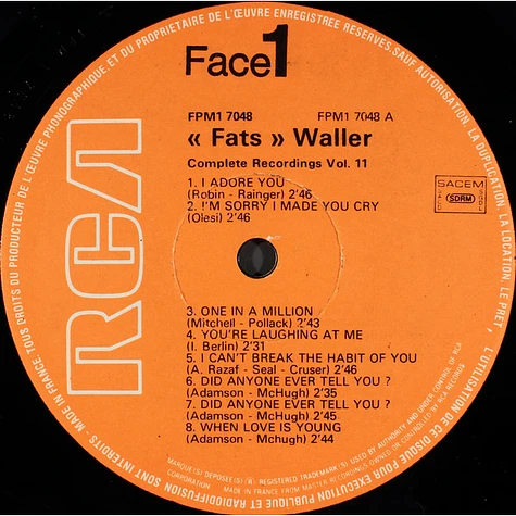 Fats Waller & His Rhythm - (1936-37) Volume 11