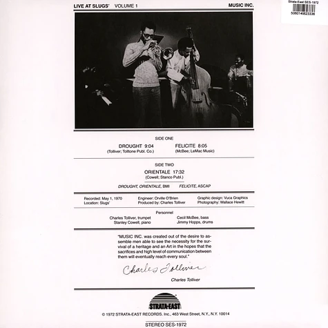Charles Tolliver - Music Inc.: Live At Slug's Volume 1