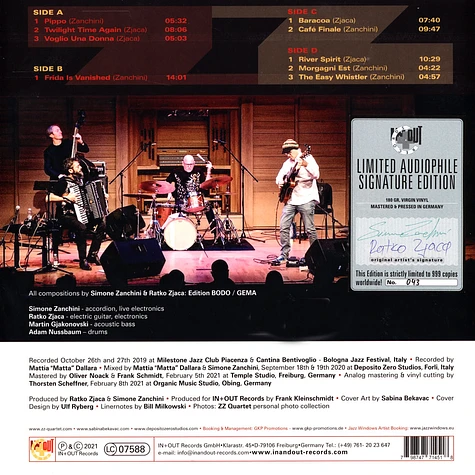 Zz Quartet - Midnight In Europe Record Store Day 2021 Edition