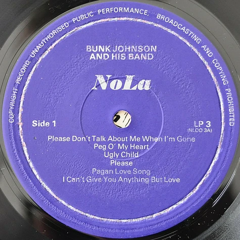 Bunk Johnson & His Band - Bunk Johnson And His Band