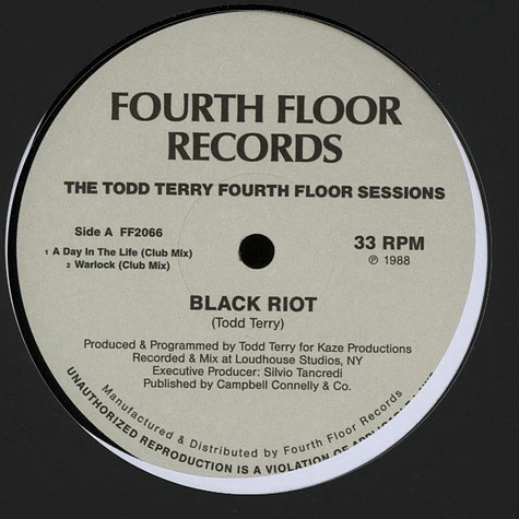 Black Riot / Masters At Work - The Todd Terry Fourth Floor Sessions