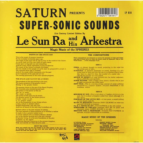The Sun Ra Arkestra - Supersonic Jazz