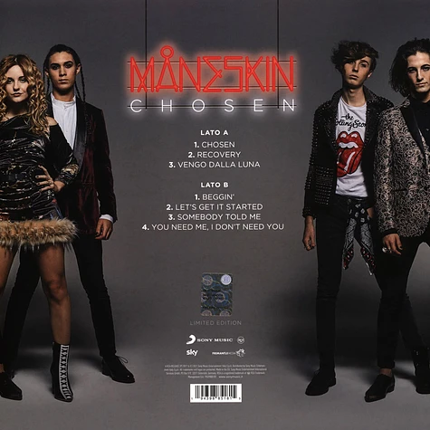 Maneskin - Chosen Blue Vinyl Edition