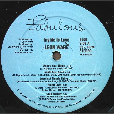 Leon Ware - Inside Is Love