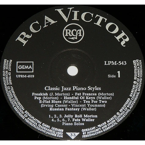 V.A. - Classic Jazz Piano Styles