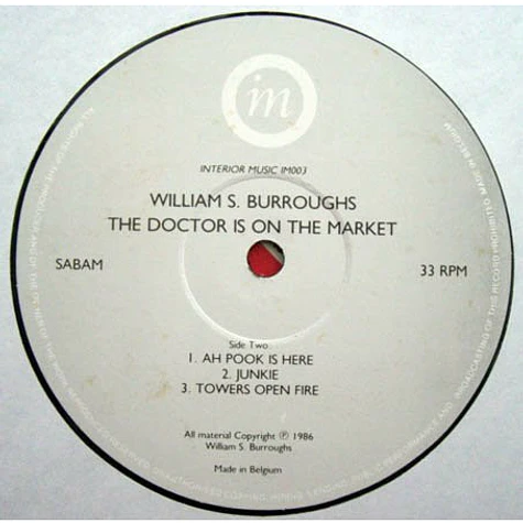 William S. Burroughs - The Doctor Is On The Market