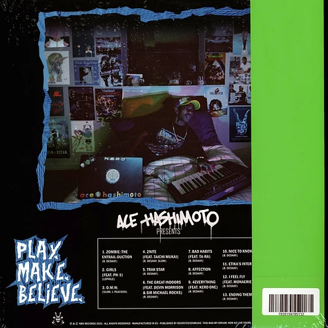 Ace Hashimoto - Play.Make.Believe Clear Vinyl Edition