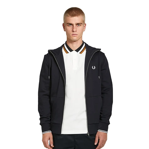 Fred Perry - Hooded Zip Through Sweatshirt