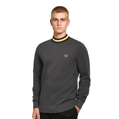 Fred Perry - Striped Neck Jumper