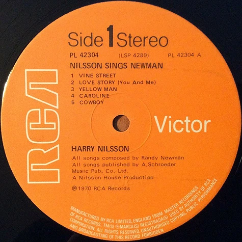 Harry Nilsson - Nilsson Sings Newman