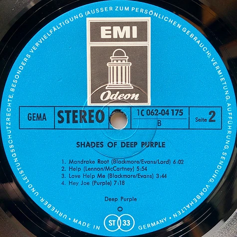 Deep Purple - Shades Of Deep Purple