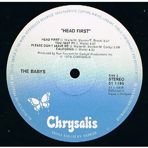 The Babys - Head First