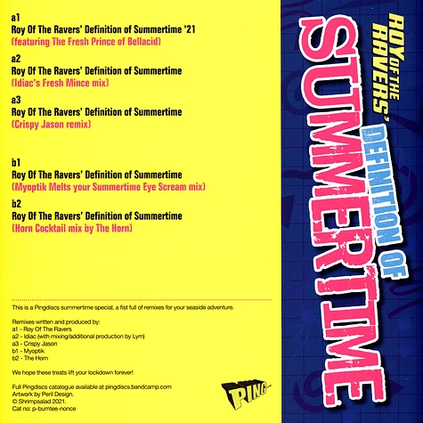 Roy Of The Ravers - Definition Of Summertime