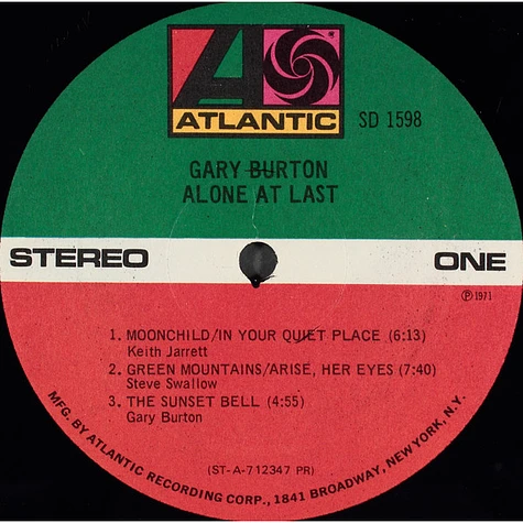 Gary Burton - Alone At Last