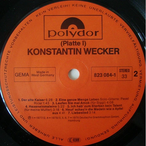 Konstantin Wecker - Konstantin Wecker
