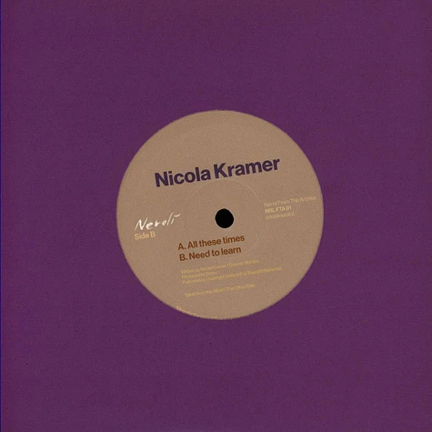 Nicola Kramer - All These Times / Need To Learn