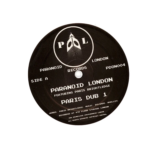 Paranoid London - Paris Dub 1 White Vinyl Edition