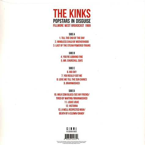 Kinks - Pop Stars In Disguise
