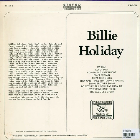 Billie Holiday - Billie Holiday