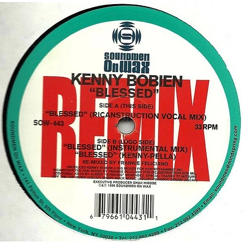 Kenny Bobien - Blessed (Frankie Feliciano Remixes)