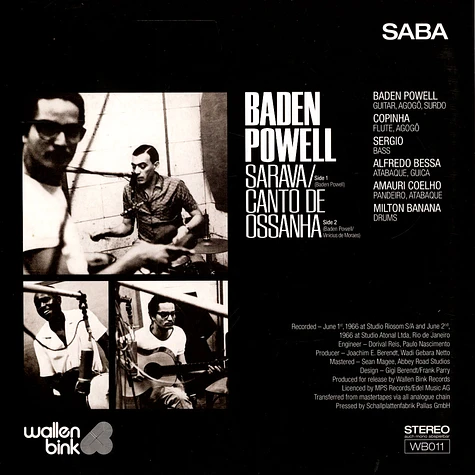 Baden Powell - Sarava / Canto De Ossanha