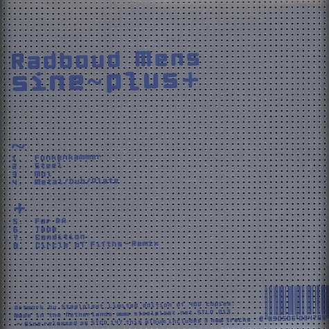 Radboud Mens - Sine~Plus