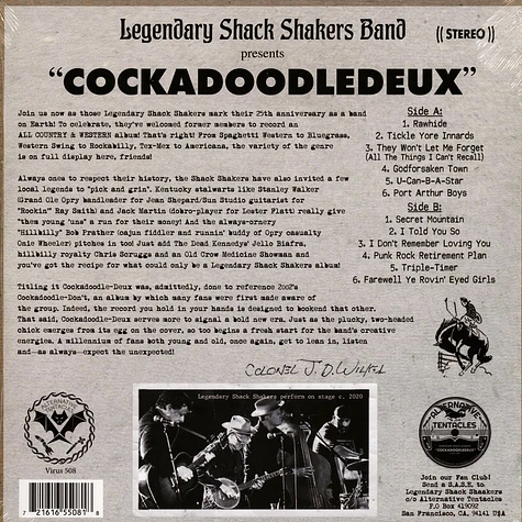 Legandary Shack Shakers - Cockadoodledeux