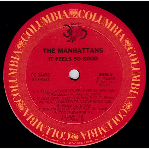 Manhattans - It Feels So Good