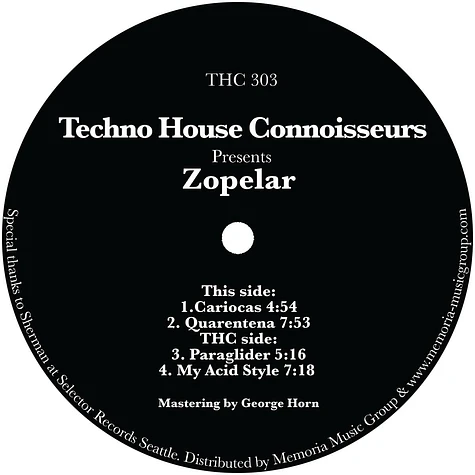 Zopelar - THC 303 Purple Vinyl Edition