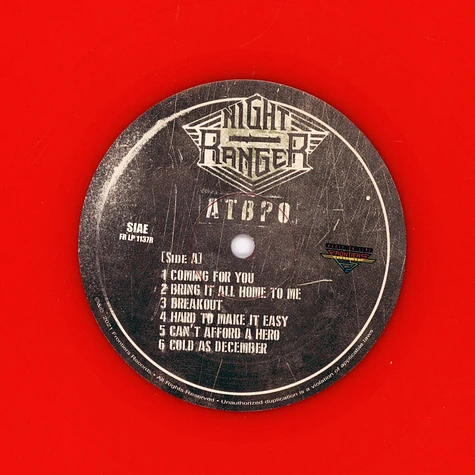Night Ranger - Atbpo Red Vinyl Edition
