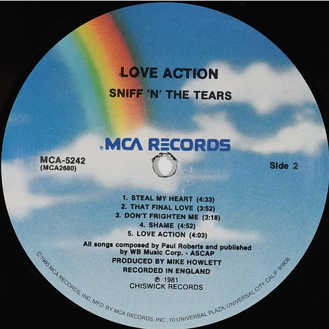 Sniff 'n' the Tears - Love Action