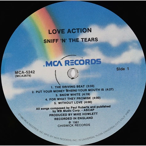Sniff 'n' the Tears - Love Action