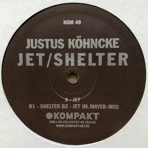 Justus Köhncke - Jet / Shelter
