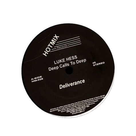 Luke Hess - Deep Calls To Deep Black Vinyl Edition